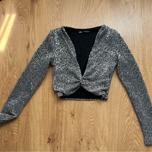 Zara Sequin Top size XS